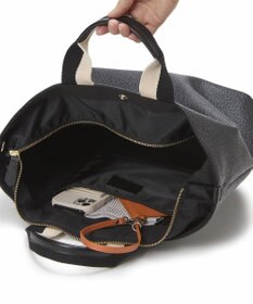 TOPKAPI 【Breath TOPKAPI】SCOTCH GRAIN スコッチグレイン プレーン 2トーンテープ ハンドル トートバッグ L