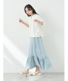 earth music&ecology イレヘムチェックスカート