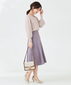 ANY SIS 【洗える】サイドバックルライト スカート