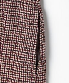 J.PRESS LADIES L デシンハウンドトゥースプリント ワンピース