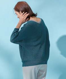 ANY 【洗濯機可能】ドライタッチニットプルオーバー