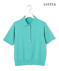 23区 【エステータ】シルキーポロ ニット