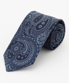 JOSEPH HOMME 【日本製】ペイズリージャガード　ネクタイ ネイビー系7