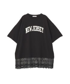 AMERICAN HOLIC カレッジロゴレースドッキングＴシャツ
