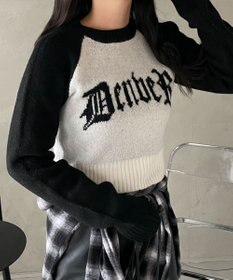 WEGO フラッフィーグラフィックちびニット