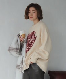 WEGO 【ユニセックス着用ITEM/MLサイズ展開/25年秋冬新作】ファジーグラフィックプルオーバー