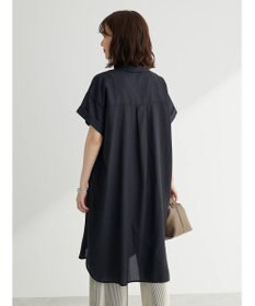 Green Parks ミディ丈半袖シャツワンピース