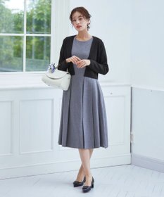 Tiaclasse L 【新色追加・洗える】ストレートショートニットボレロ