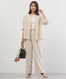 J.PRESS LADIES L Springピーチ セミワイド パンツ