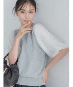Te chichi パールスリーブニット