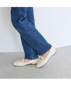 MODE ET JACOMO <noyau>スクエアトゥビット付きヒールローファー