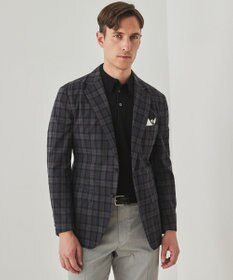 GOTAIRIKU 清涼サッカー素材【通気性/軽量】空羽サッカー マドラスチェック シャツジャケット