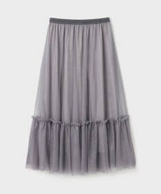 GRACE CONTINENTAL ラメチュールギャザースカート