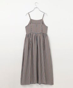 #Newans ボリュームチェックキャミワンピ