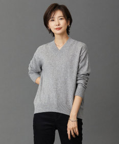 J.PRESS LADIES L 【洗える・WEB限定カラーあり】CASHMERE BLEND Vネック ニット