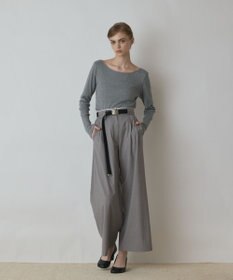 GRACE CONTINENTAL タックワイドパンツ