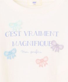 ANY KIDS 【綿100%】ロゴプリント 長袖Tシャツ