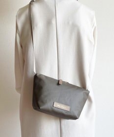 Hekhèr Le Style de Vie 新型追加【日本製 / 汚れにくい】PUコートコットンキャンバス×牛革付属 ショルダーバッグ