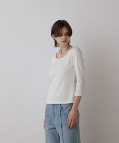 GRACE CONTINENTAL テレコボートネックトップ