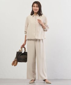 J.PRESS LADIES S Springピーチ セミワイド パンツ