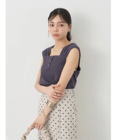 earth music&ecology リブフレンチタンクトップ