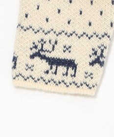 WEGO ユキガラダブルジップカーデ