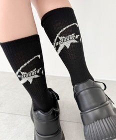 WEGO バックデザイン底パイルクルーソックス