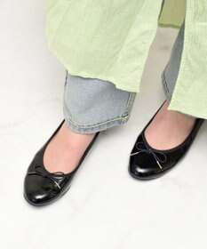 Bridget Birkin 【Bridget Birkin】ラウンドトゥリボンレインフラットパンプス