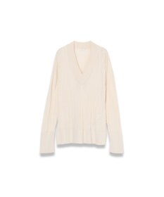 JOSEPH クリンクルリブ　Vネックニット