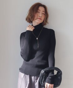 WEGO 【2025年秋冬新作】リブタートルニット