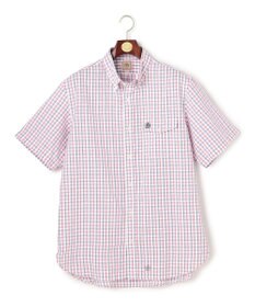 J.PRESS MEN 【KING SIZE 】【吸水速乾 / 接触冷感 / 高通気性】Aero Weave クールマックスサッカー チェック シャツ / B.D.