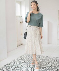 ANY SIS 【洗える】コードレースフレア スカート