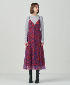 GRACE CONTINENTAL フラワーチュールプリントキャミワンピース