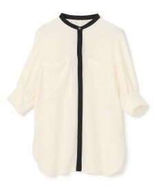 BEIGE， SIBYLLE /  配色カラーパフスリーブブラウス