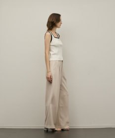 GRACE CONTINENTAL バイカラーリブニットノースリーブ