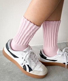 WEGO サポート付きボリューム無地リブソックス