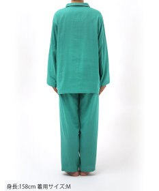 Wing パジャマ 綿100%(本体) 二重ガーゼ 3Lまで対応 大きいサイズ 長袖 長ズボン レディース EP1000 ウイング／ワコール