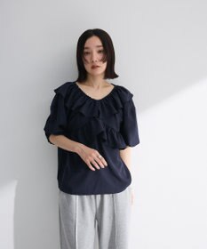 Green Parks ２ｗａｙ　フリルショートスリーブブラウス
