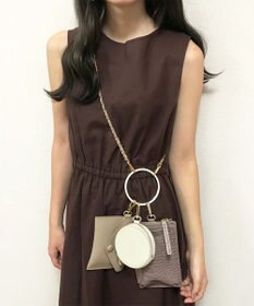 LA BAGAGERIE 【MONICA】カードケースポーチ3連マルチチェーンショルダーバッグ