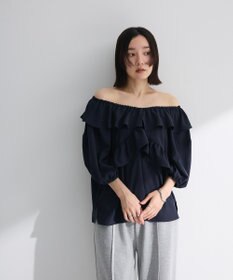 Green Parks ２ｗａｙ　フリルショートスリーブブラウス