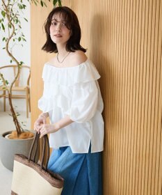 Green Parks ２ｗａｙ　フリルショートスリーブブラウス