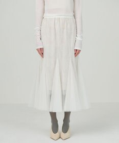 GRACE CONTINENTAL レースレイヤードチュールスカート
