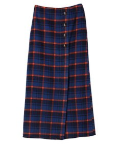 Green Parks シャギーチェックスカート