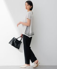 23区 【新色追加/洗える】2WAYストレッチツイル ドロスト パンツ