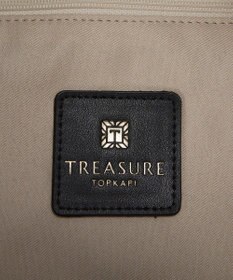 TOPKAPI 【TREASURE TOPKAPI】マイルドサテン スカーフ柄 巾着 トート バッグ