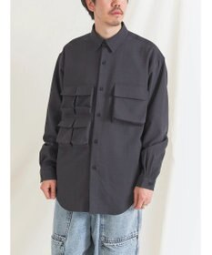 CRAFT STANDARD BOUTIQUE ポリエステルツイルポケッタブルシャツ