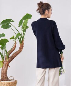 Tiaclasse 【洗える】袖ケーブルニットチュニック