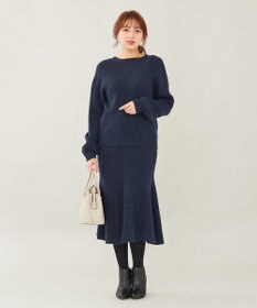 ANY SIS 【セットアップ対応】Puresleekマーメイドニット スカート