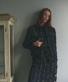 GRACE CONTINENTAL ハートオパールコンビシャツ