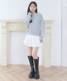 WEGO レースアップリボンスウェット